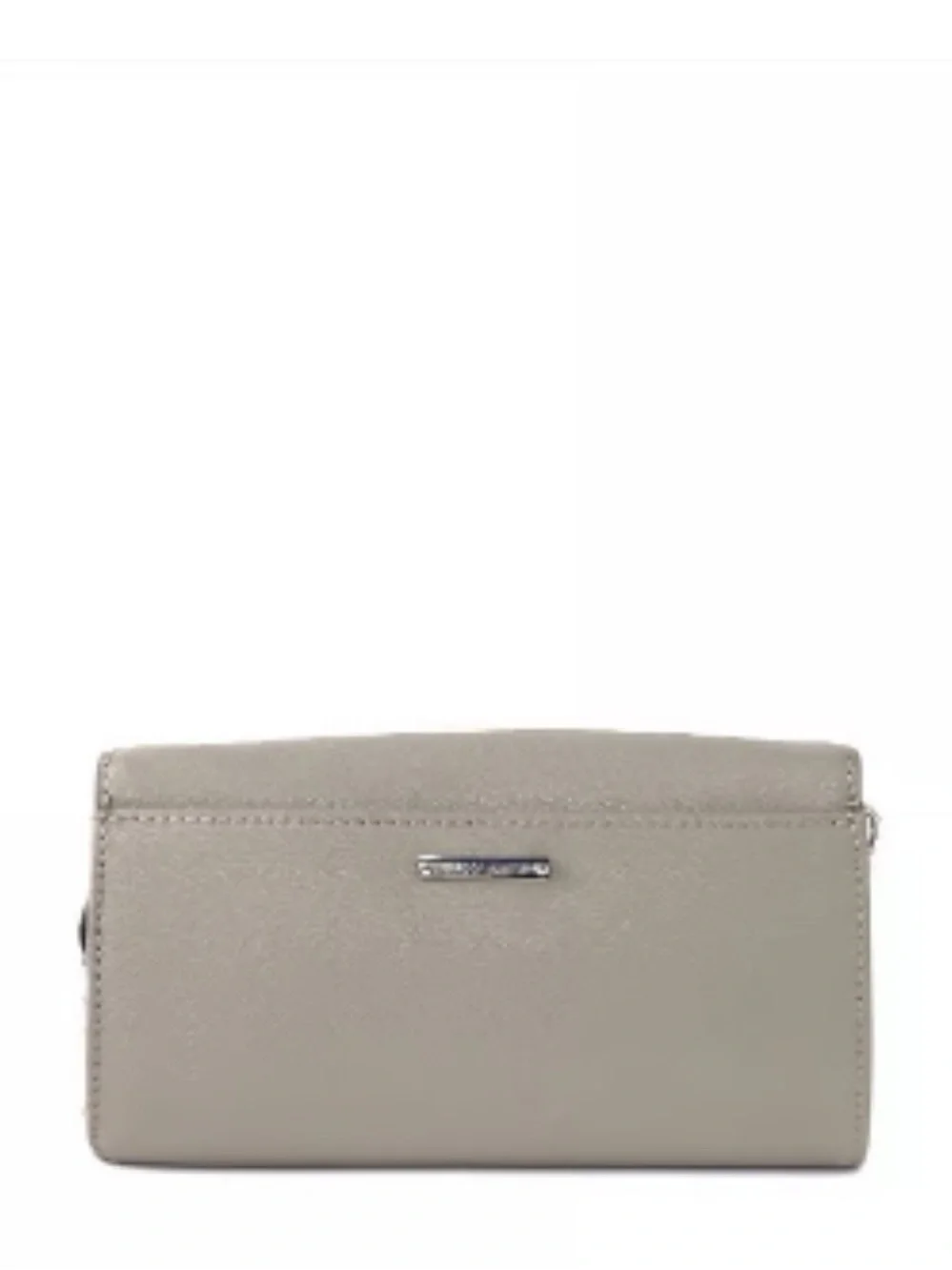 Rebecca Minkoff Silver Perforated Envelope Crossbody